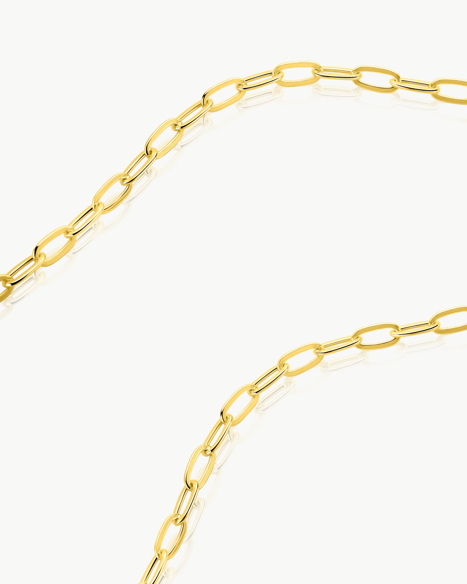 oval chain link detail in gold plated finish – Fravour
#material_14ct Gold Plated