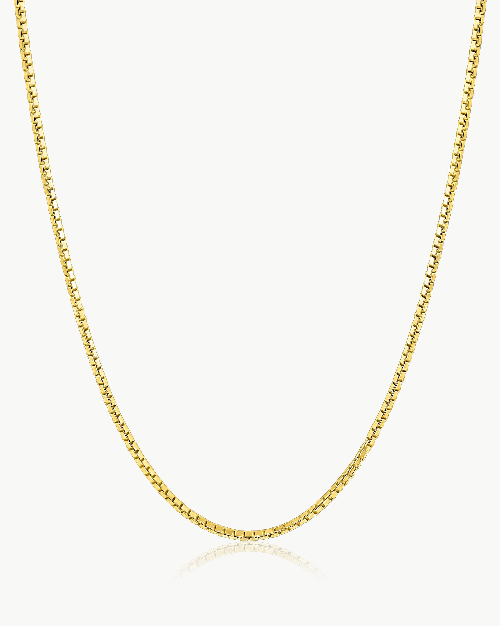 men’s box chain necklace gold plated – Fravour
#material_14ct Gold Plated