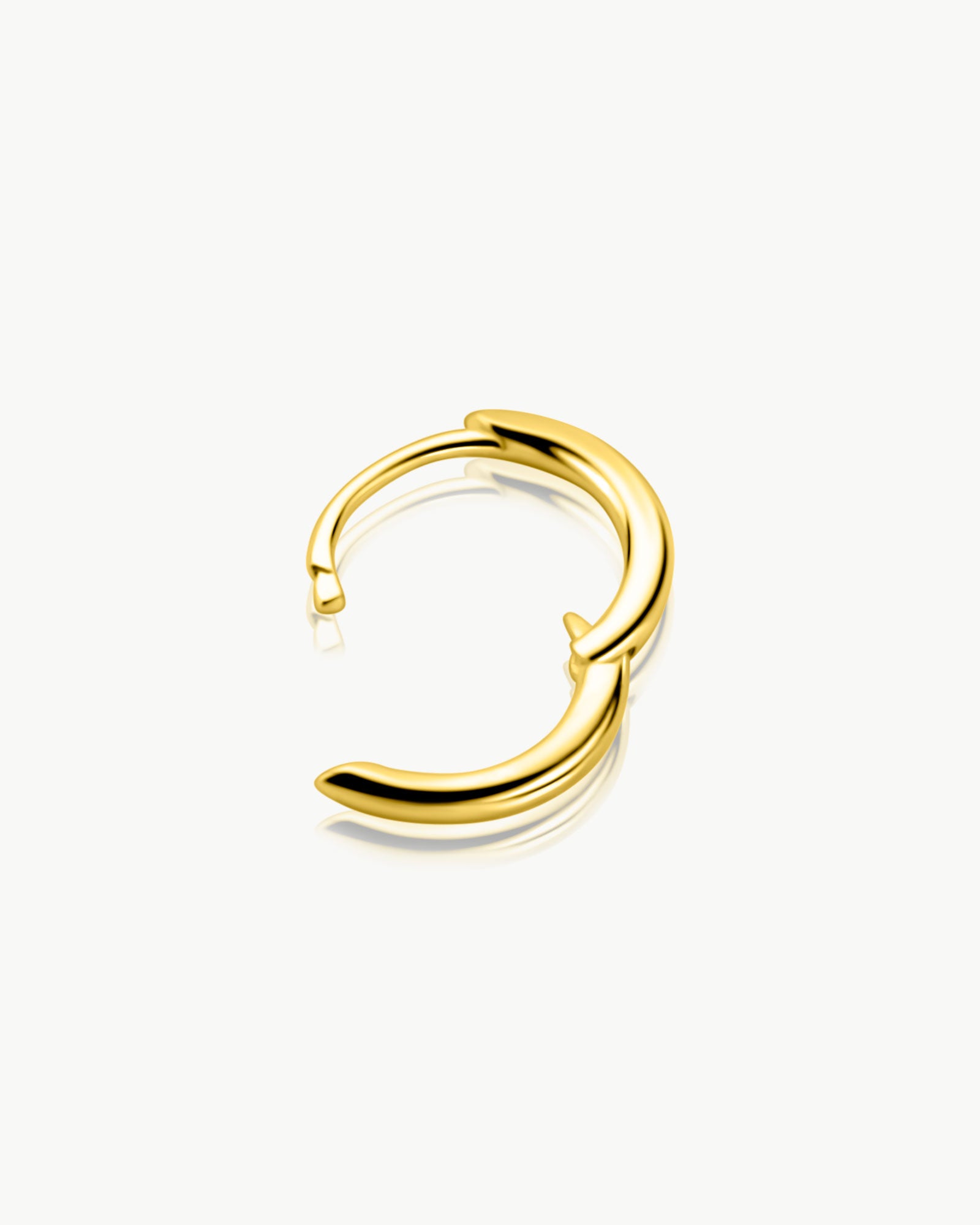 men’s small 10mm hoop earring angled detail gold plated – Fravour
#material_14ct Gold Plated