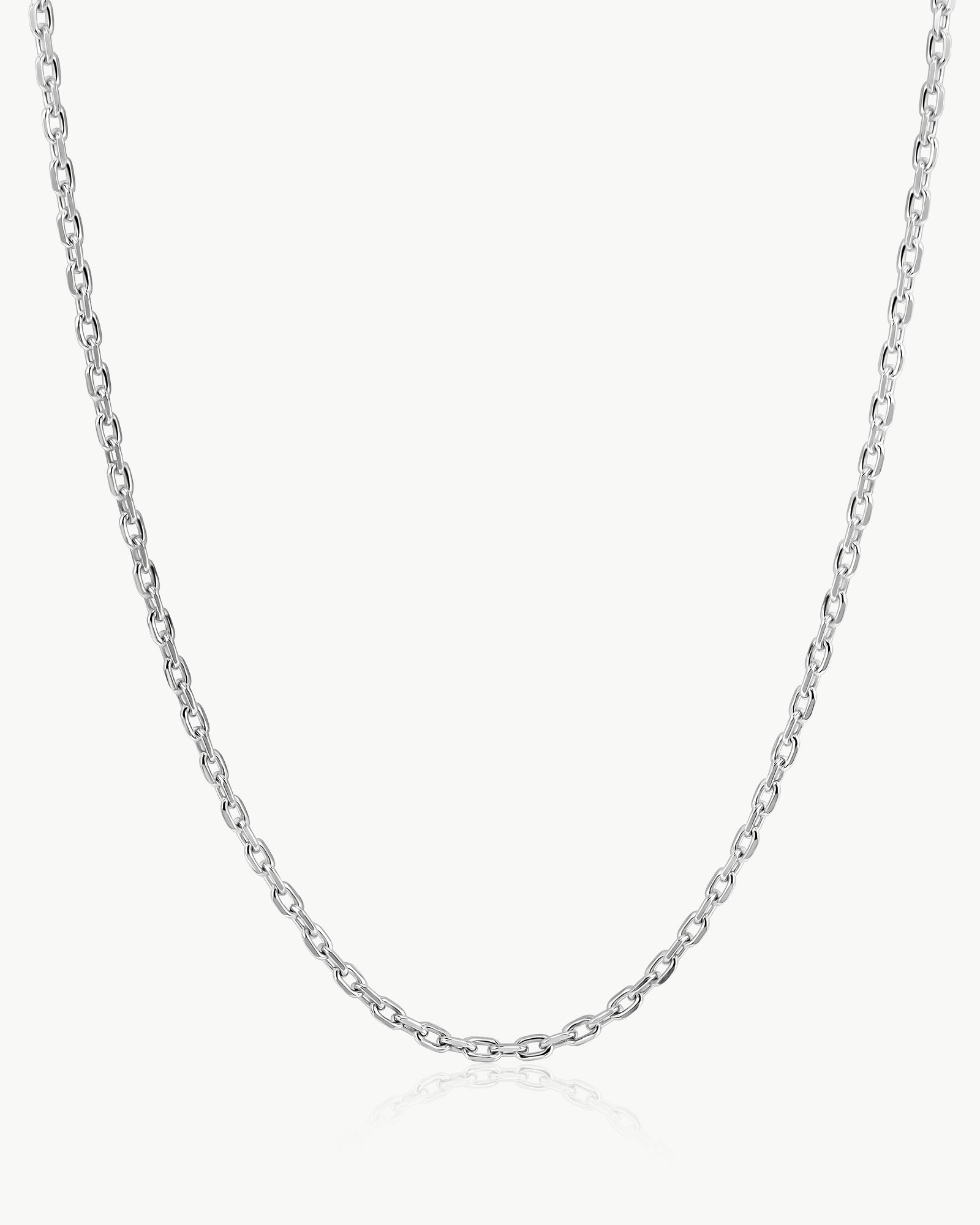 Men's Cable Chain Necklace – Sterling Silver & Gold Plated | Fravour