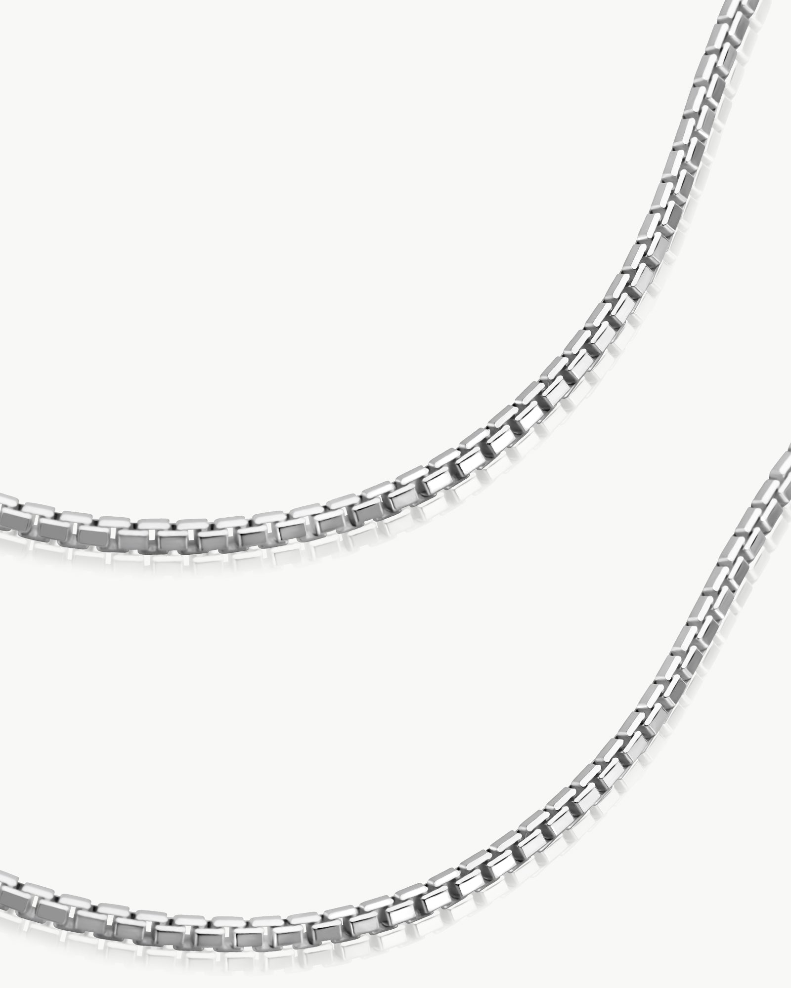 box chain link detail in sterling silver – Fravour
#material_925 Sterling Silver