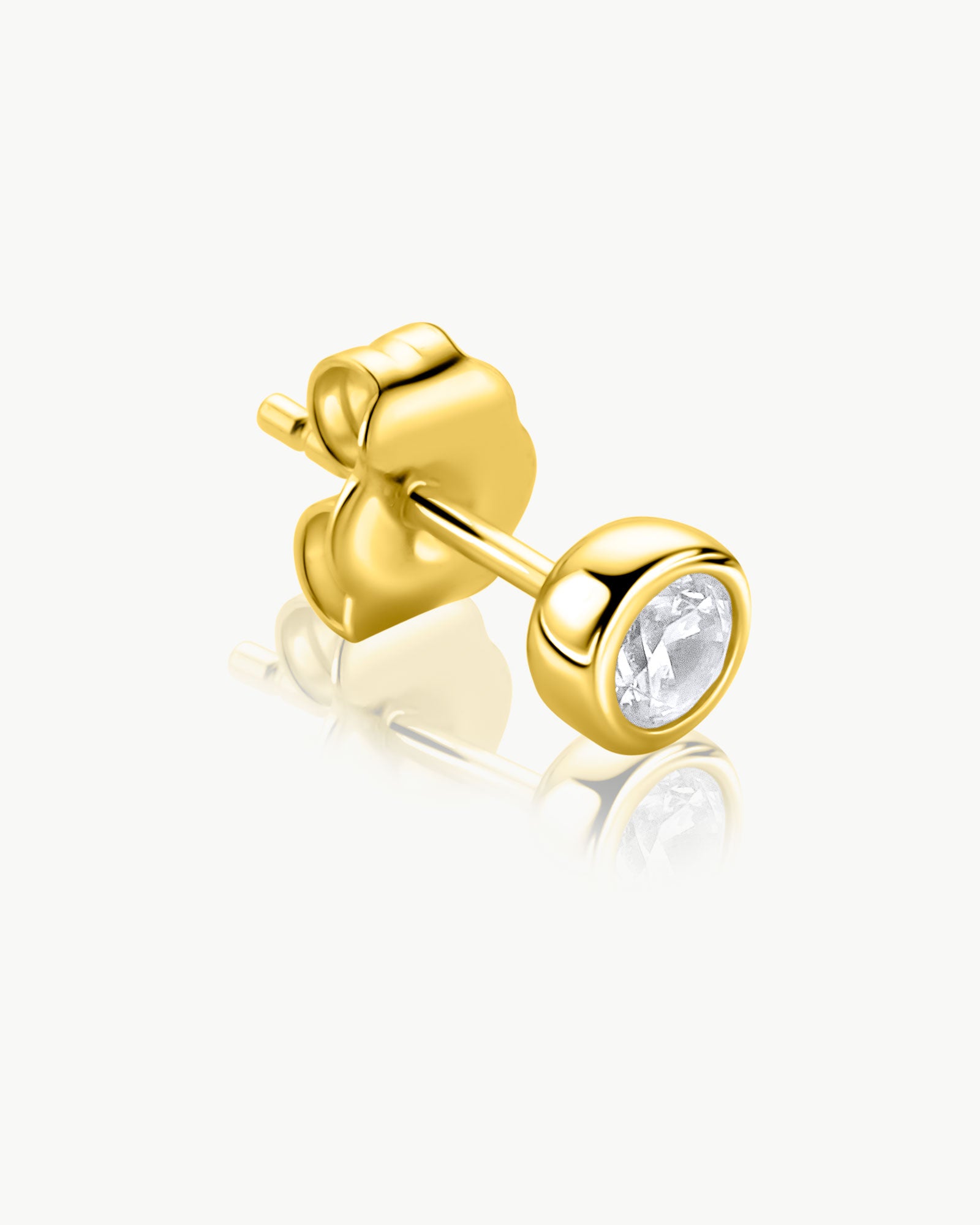 men’s round stud earring angled detail gold plated – Fravour
#material_14ct Gold Plated