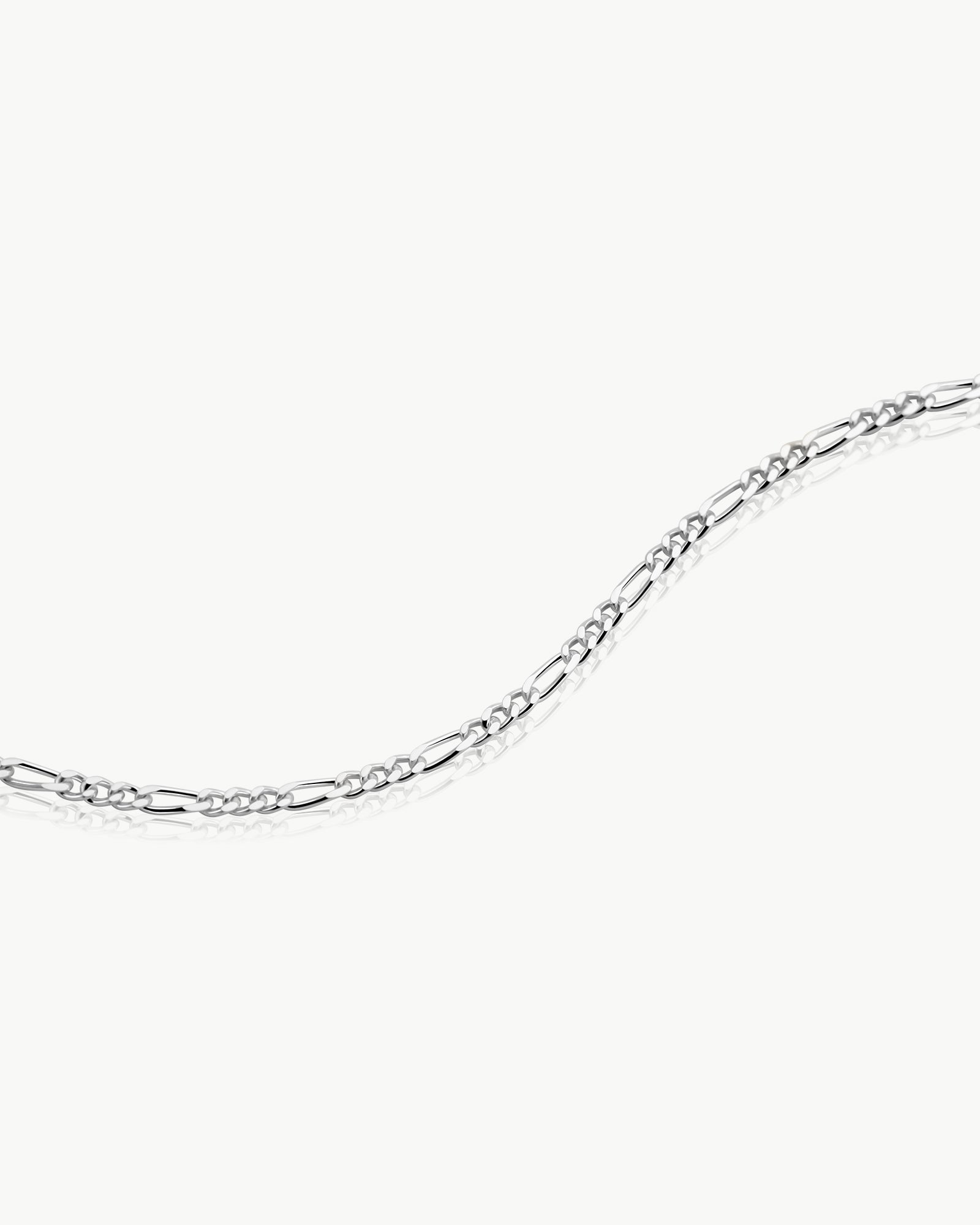 figaro bracelet link detail in sterling silver – Fravour
#material_925 Sterling Silver