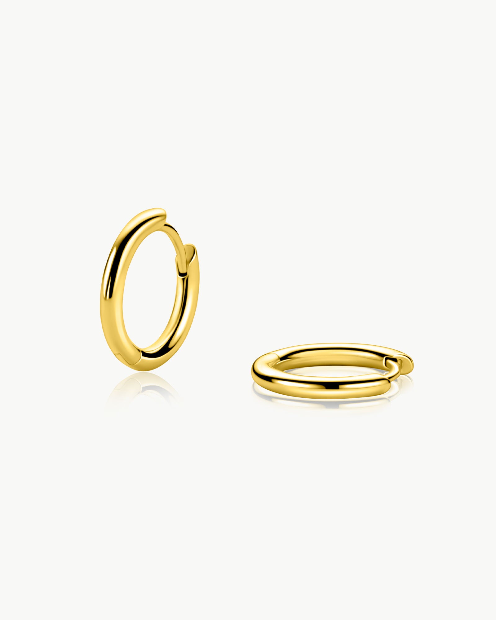 men’s small 10mm hoop earrings gold plated – Fravour
#material_14ct Gold Plated