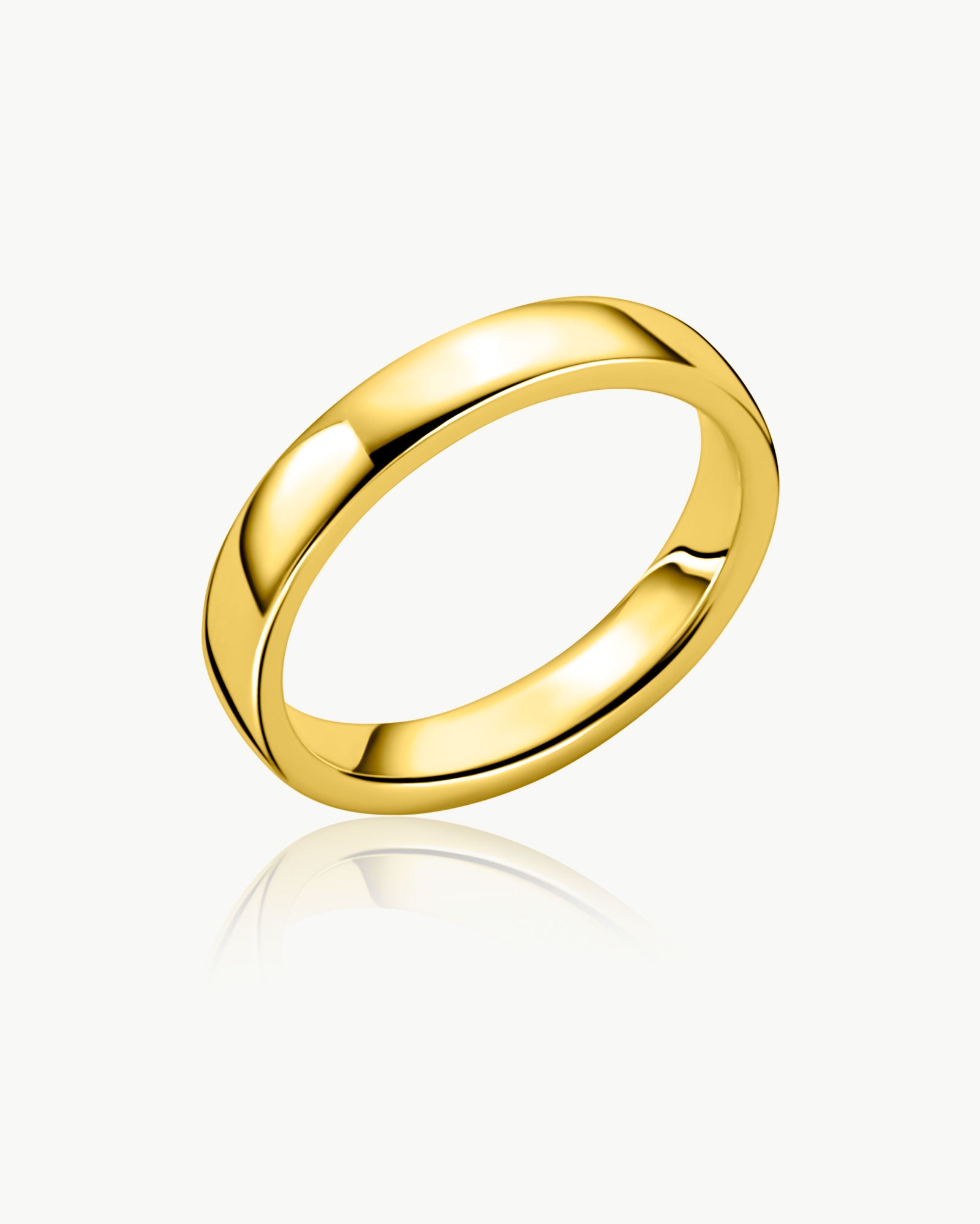 band ring angled detail in gold plated finish – Fravour
#material_14ct Gold Plated